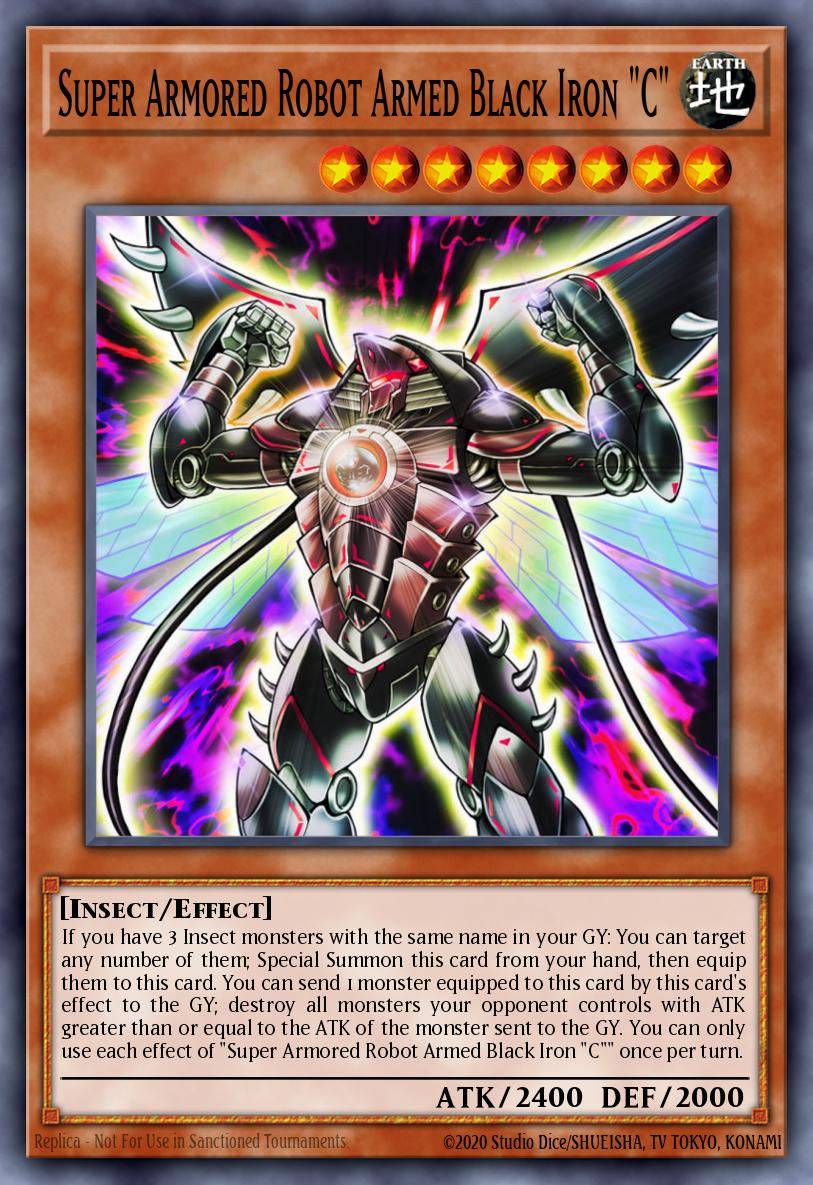 Super Armored Robot Armed Black Iron 